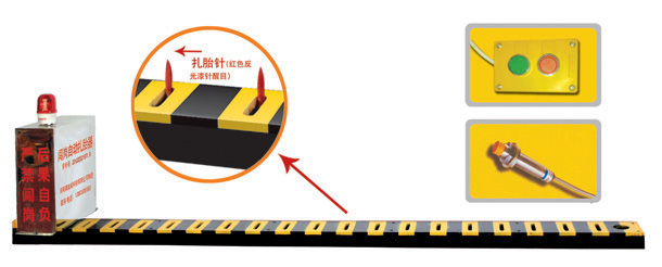 武汉东西湖区V3嵌入式闯岗自动扎胎器/阻车器